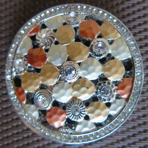Magnet Brosche "Sternenhimmel" Durchmesser 45mm