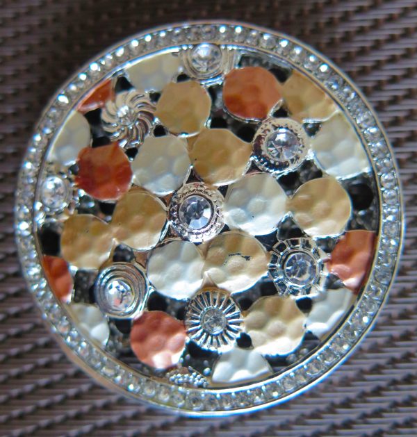 Magnet Brosche "Sternenhimmel" Durchmesser 45mm